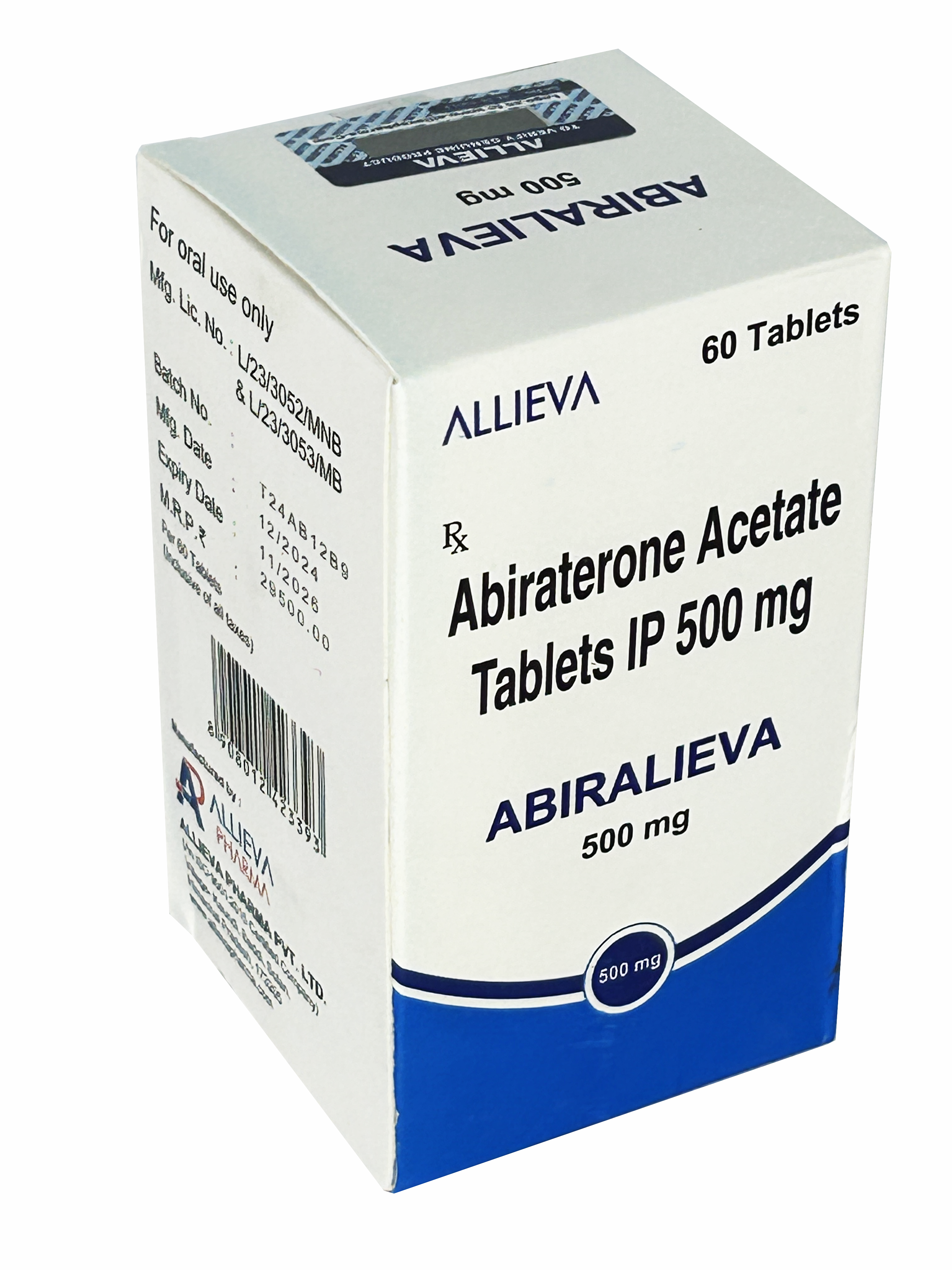 Abiraterone Acetate Tablets 500 mg