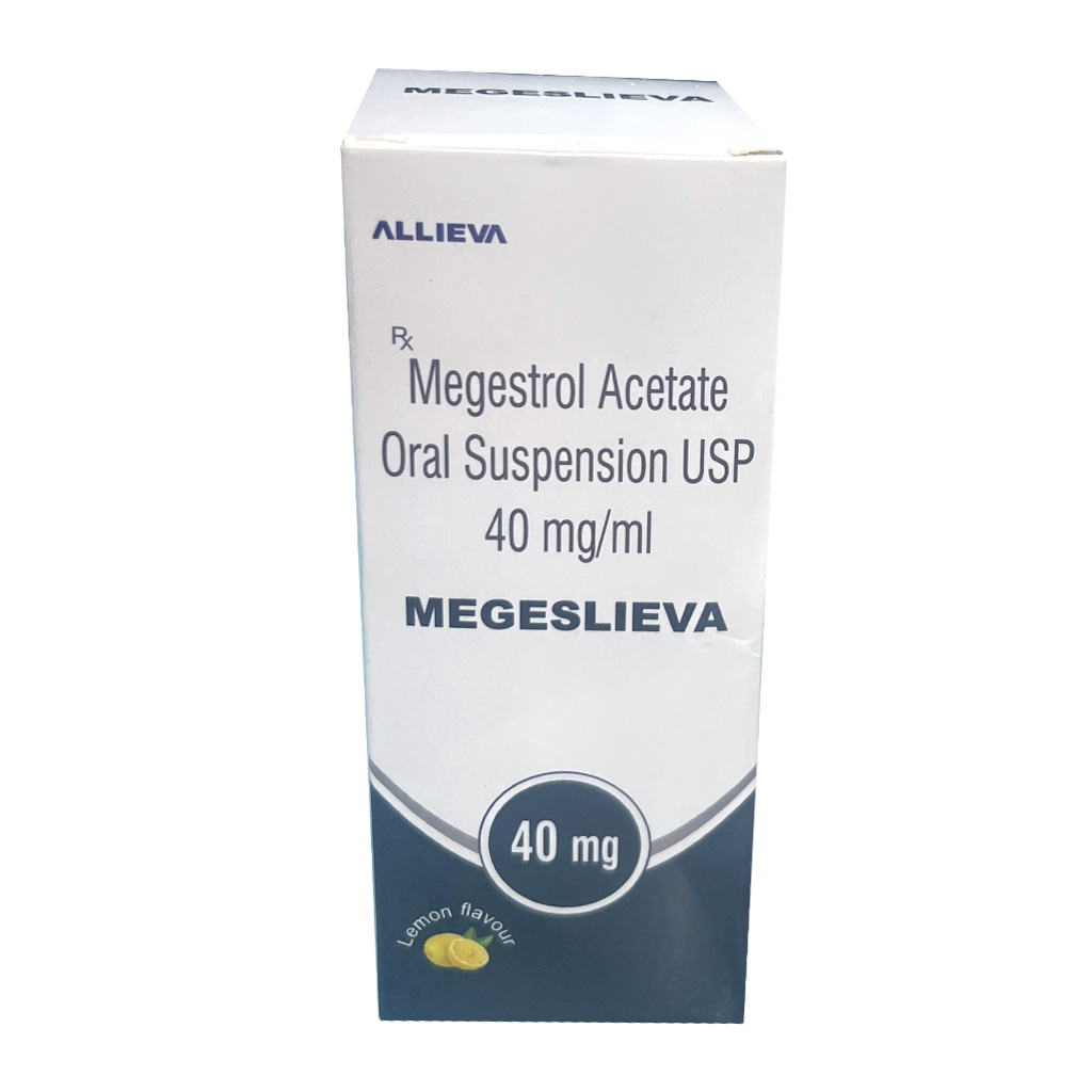 MEGESLIEVA 40 MG Megestrol Acetate Oral Suspension USP 40 mg/ml by Allieva Pharma Private Limited