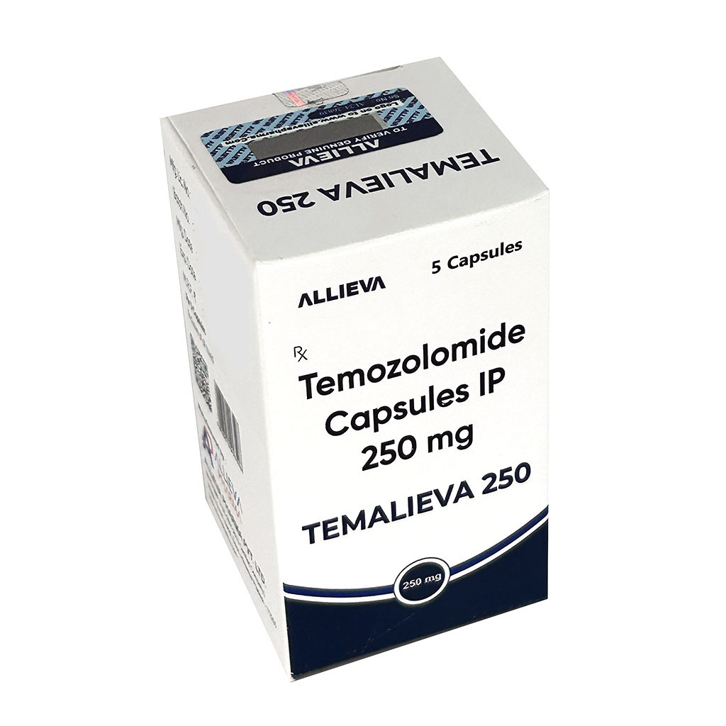 TEMALIEVA 250MG Temozolomide Capsules IP 250mg by TEMALIEVA 250MG