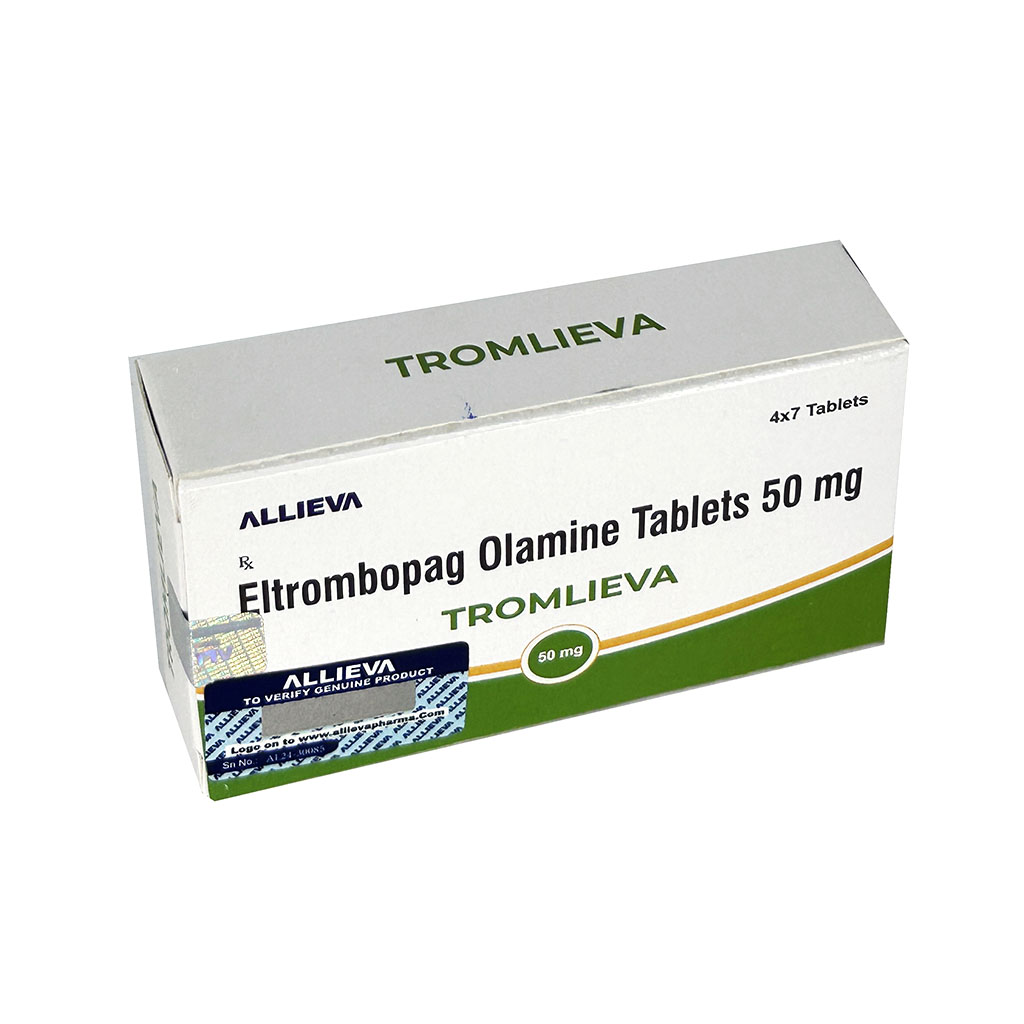 TROMLIEVA 50MG Eltrombopag Olamine Tablets 50mg by TROMLIEVA 50MG