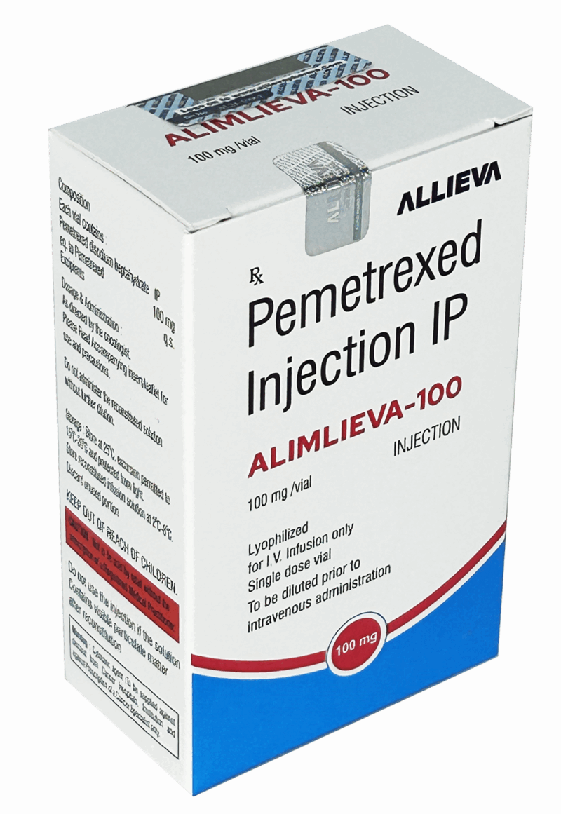Alimlieva Pemetrexed Injection IP 100mg